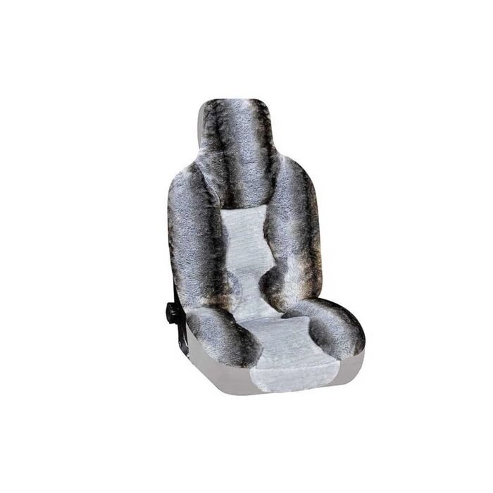 Чехлы сиденья меховые искусственные 5 предм. Skyway Arctic серый от компании Интернет-гипермаркет «MALL24» - фото 1