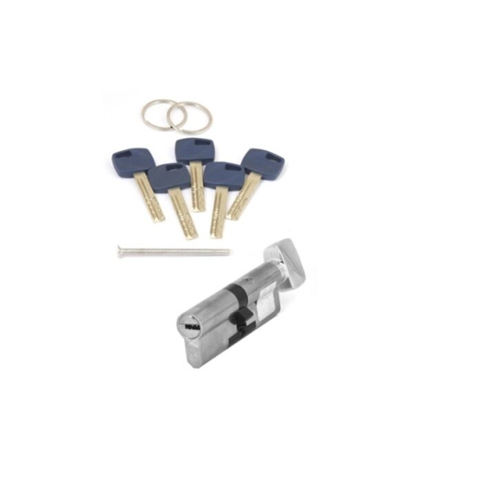 Цилиндровый механизм Apecs Premier XR-90-C15-NI, ключ-вертушка, перфорированный, цвет никель от компании Интернет-гипермаркет «MALL24» - фото 1