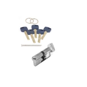Цилиндровый механизм Apecs Premier XR-90-C15-NI, ключ-вертушка, перфорированный, цвет никель