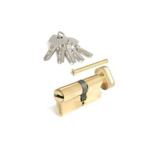 Цилиндровый механизм Apecs SM-70-C-G, ключ-вертушка, перфорированный, цвет золото