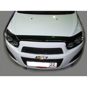 Дефлектор капота темный chevrolet AVEO 2012-2016, NLD. schave1212