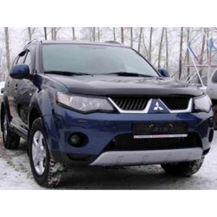 Дефлектор капота темный MITSUBISHI OUTLANDER XL 2007-2009, NLD. SMIOUT0712 от компании Интернет-гипермаркет «MALL24» - фото 1