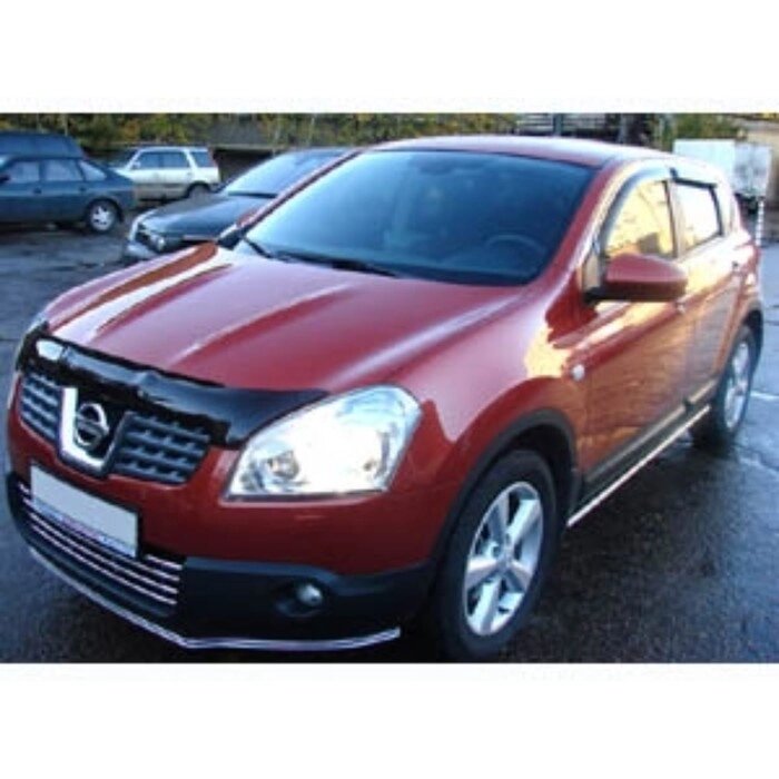 Дефлектор капота темный NISSAN QASHQAI/QASHQAI+2 2007-2009, от компании Интернет-гипермаркет «MALL24» - фото 1