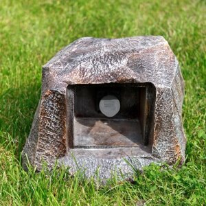 Декоративная крышка с садовой розеткой Камень U07914 полистоун