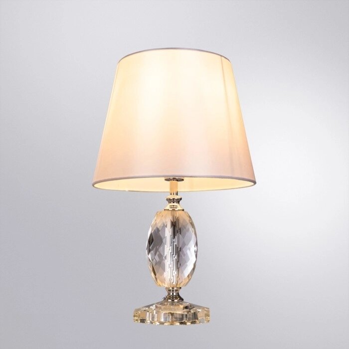 Декоративная настольная лампа Arte Lamp Azalia A4019LT-1CC, E14, 40 Вт, 25х25х39 см, хром от компании Интернет-гипермаркет «MALL24» - фото 1