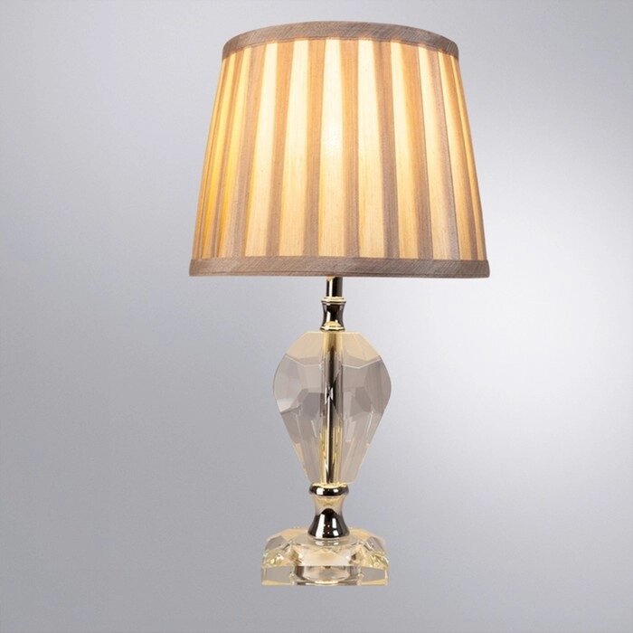 Декоративная настольная лампа Arte Lamp Capella A4024LT-1CC, E14, 40 Вт, 23х23х41 см, хром от компании Интернет-гипермаркет «MALL24» - фото 1