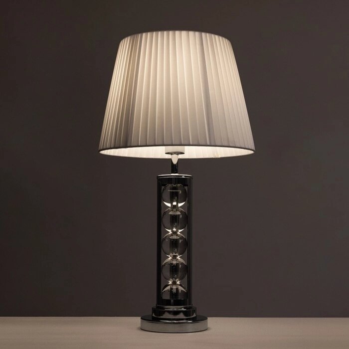 Декоративная настольная лампа Arte Lamp Jessica A4062LT-1CC, E27, 60 Вт, 35х35х65 см, хром от компании Интернет-гипермаркет «MALL24» - фото 1