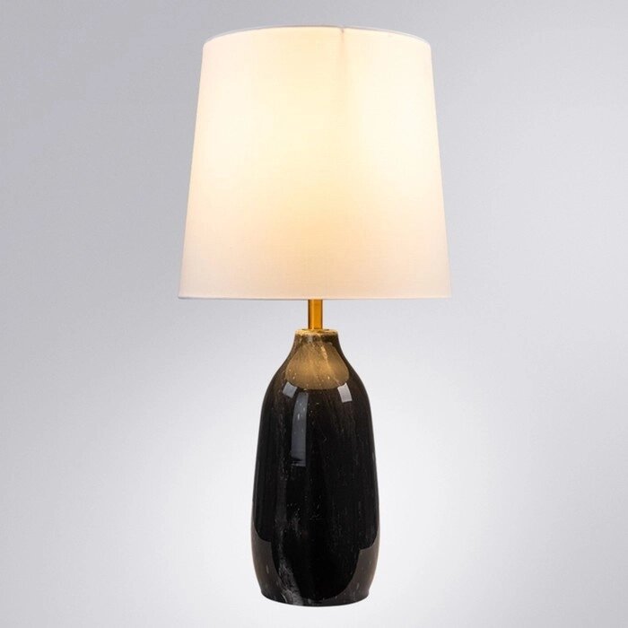 Декоративная настольная лампа Arte Lamp Rukbat A5046LT-1BK, E27, 60 Вт, 30х30х60 см, чёрный от компании Интернет-гипермаркет «MALL24» - фото 1