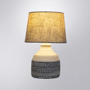 Декоративная настольная лампа Arte Lamp Tiaki A4636LT-1GY, E14, 40 Вт, 18х18х27 см, серый