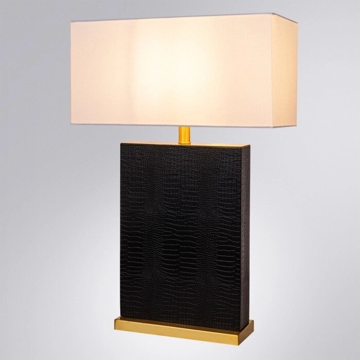 Декоративная настольная лампа Arte Lamp Zulu A5058LT-1PB, E27, 60 Вт, 38х20х69 см, чёрный, медный от компании Интернет-гипермаркет «MALL24» - фото 1