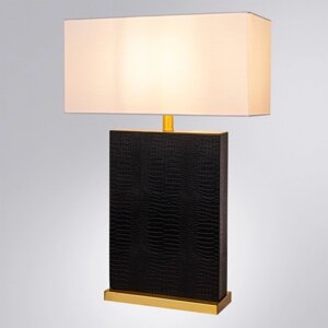 Декоративная настольная лампа Arte Lamp Zulu A5058LT-1PB, E27, 60 Вт, 38х20х69 см, чёрный, медный