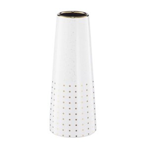 Декоративная ваза "Арт деко", 101025 см, цвет белый с золотом