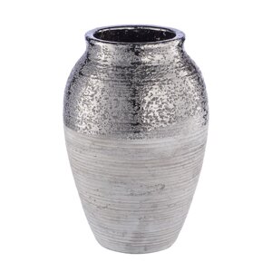 Декоративная ваза "Фактура", 161625 см, цвет серый металлический