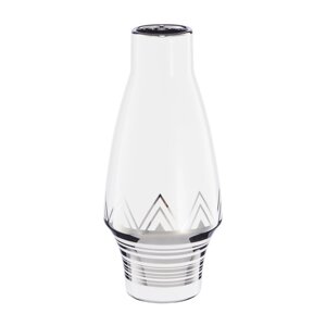 Декоративная ваза "Геометрия", 111125 см, цвет белый с серебром