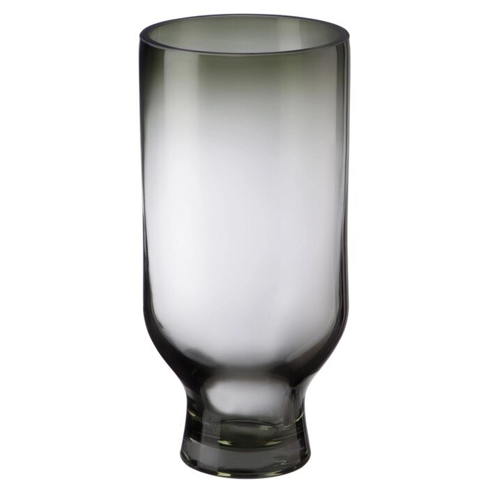 Декоративная ваза из цветного стекла, 121225 см, цвет серый от компании Интернет-гипермаркет «MALL24» - фото 1