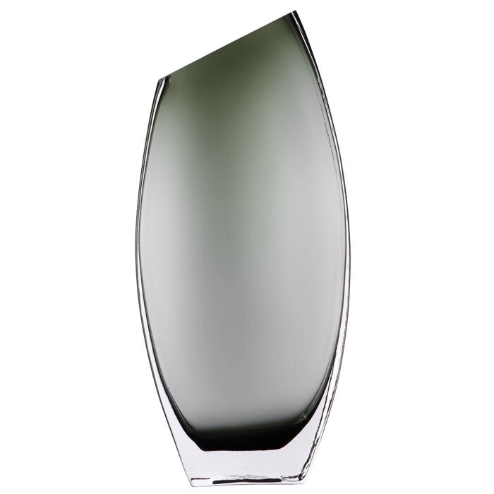 Декоративная ваза из дымчатого стекла, 13,4630 см, цвет серый от компании Интернет-гипермаркет «MALL24» - фото 1