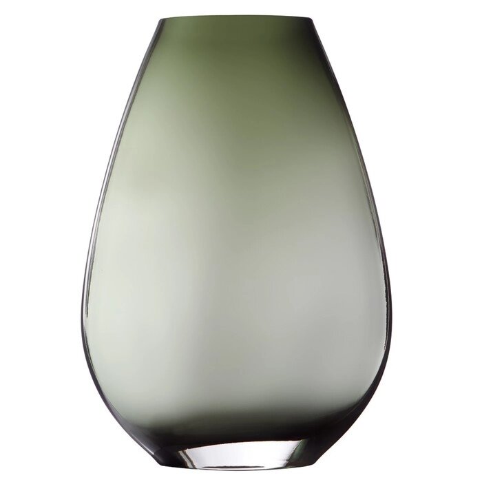 Декоративная ваза из дымчатого стекла, 17,39,425 см, цвет серый от компании Интернет-гипермаркет «MALL24» - фото 1