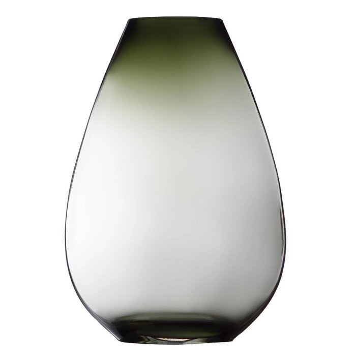 Декоративная ваза из дымчатого стекла, 20,712,430,5 см, цвет серый от компании Интернет-гипермаркет «MALL24» - фото 1