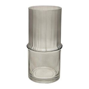 Декоративная ваза из комбинированного стекла, 111111215 мм, цвет серый