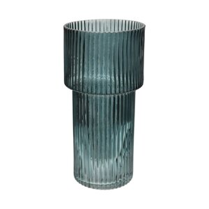 Декоративная ваза из рельефного стекла, 9595200 мм, цвет синий