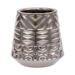 Декоративная ваза "Орнамент", 17,517,518 см, цвет серебряный