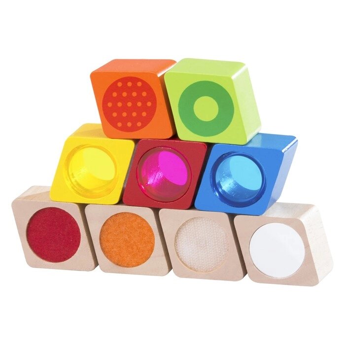 Деревянная игрушка Радужные блоки "Чудеса", со звуковым эффектом от компании Интернет-гипермаркет «MALL24» - фото 1