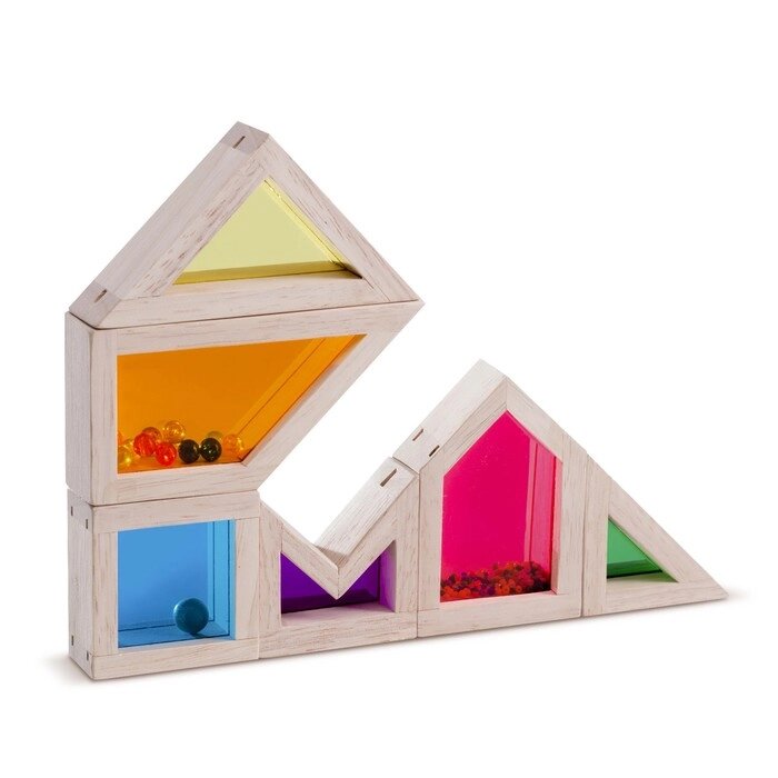Деревянная игрушка Радужные блоки "Цвет и Звук", со звуковым эффектом от компании Интернет-гипермаркет «MALL24» - фото 1
