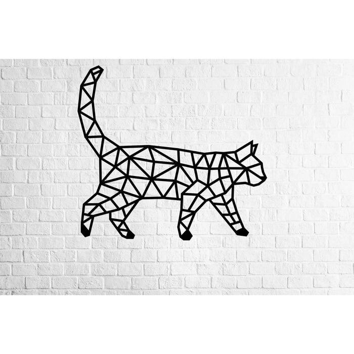 Деревянный интерьерный пазл EWA Design "Кошка" от компании Интернет-гипермаркет «MALL24» - фото 1
