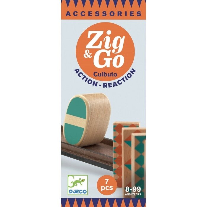 Деревянный конструктор Djeco Zig&Go, дополнительный набор, 7 деталей от компании Интернет-гипермаркет «MALL24» - фото 1