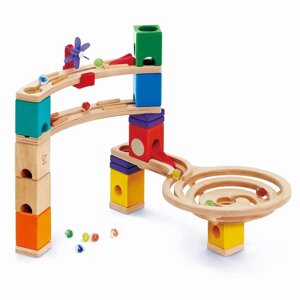 Деревянный конструктор-лабиринт для детей "Гонка" с шариком и переходами