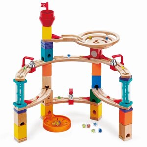 Деревянный конструктор-лабиринт для детей "Замок" с шариками и колокольчиками