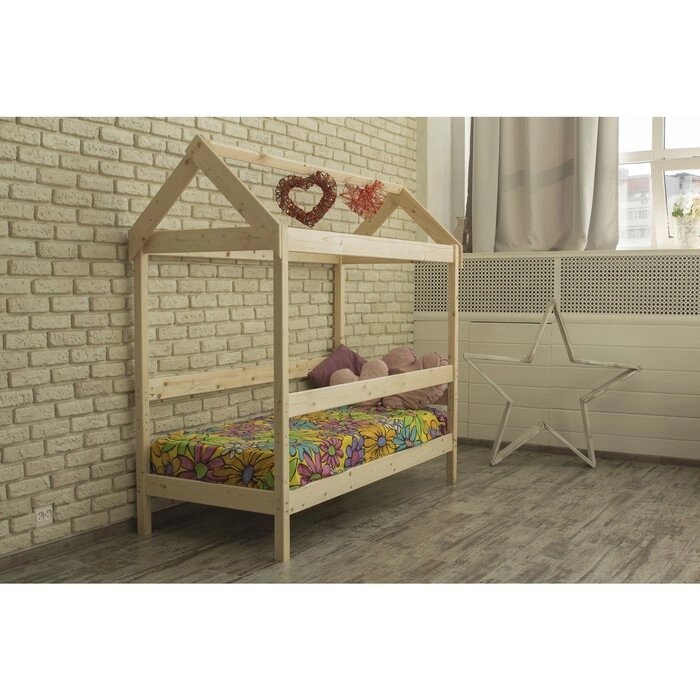 Детская кровать-домик, 80  160 см, цвет сосна от компании Интернет-гипермаркет «MALL24» - фото 1