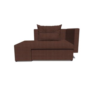 Детский диван "Лежебока", еврокнижка, велюр, цвет shaggy chocolate