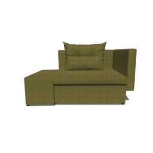 Детский диван "Лежебока", еврокнижка, велюр, цвет shaggy green
