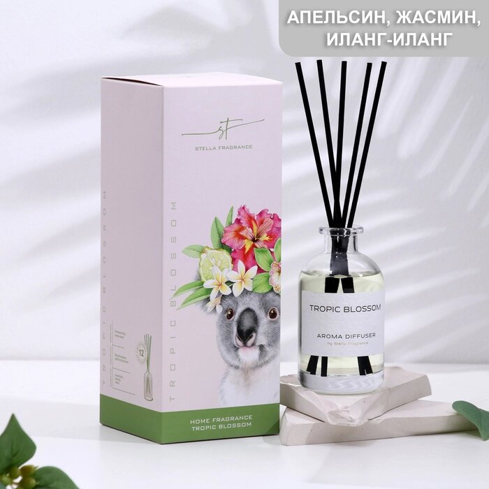 Диффузор ароматический Stella Fragrance "Tropic Blossom", 100 мл от компании Интернет-гипермаркет «MALL24» - фото 1