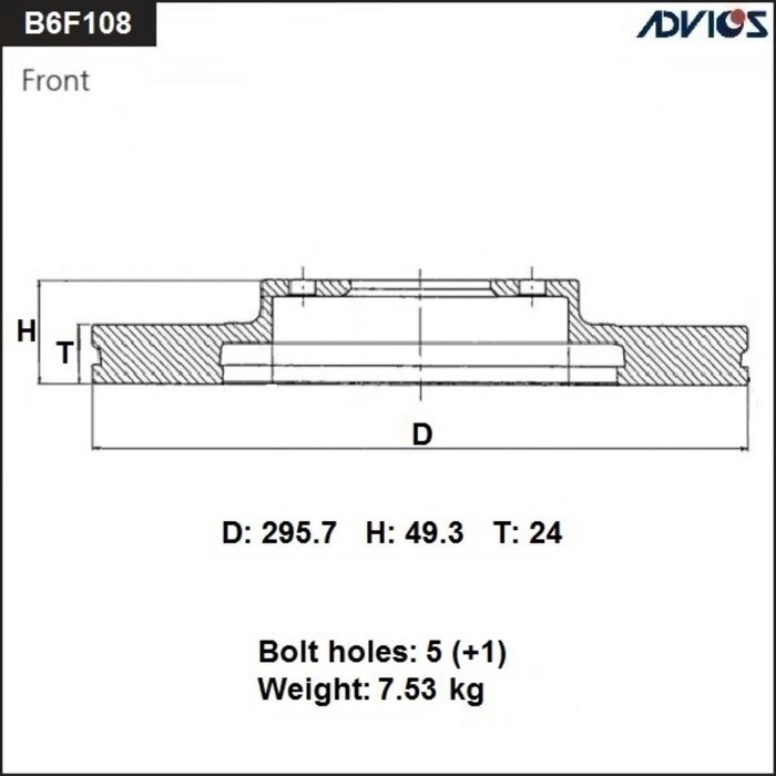 Диск тормозной пер. ADVICS (F) INFINITI V35(01-07), NISSAN SKYLINE V35(01-07), TEANA J31(03-08)   765891 от компании Интернет-гипермаркет «MALL24» - фото 1