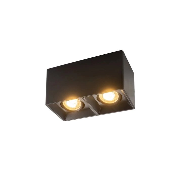 DK3035-BK  Накладной поворотный светильник под сменную лампу SORO, IP20, 15W, GU5.3, LED, черный, пл от компании Интернет-гипермаркет «MALL24» - фото 1