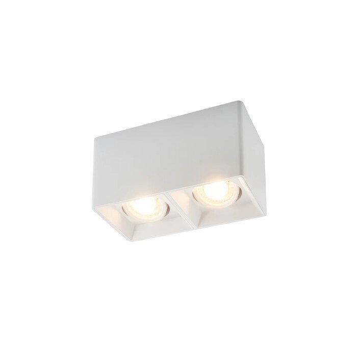 DK3035-WH  Накладной поворотный светильник под сменную лампу SORO, IP20, 15W, GU5.3, LED, белый, пла от компании Интернет-гипермаркет «MALL24» - фото 1