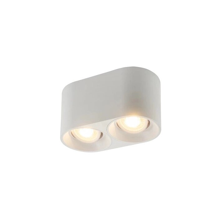 DK3036-WH  Накладной поворотный светильник под сменную лампу SORO, IP20, 15W, GU5.3, LED, белый, пла от компании Интернет-гипермаркет «MALL24» - фото 1