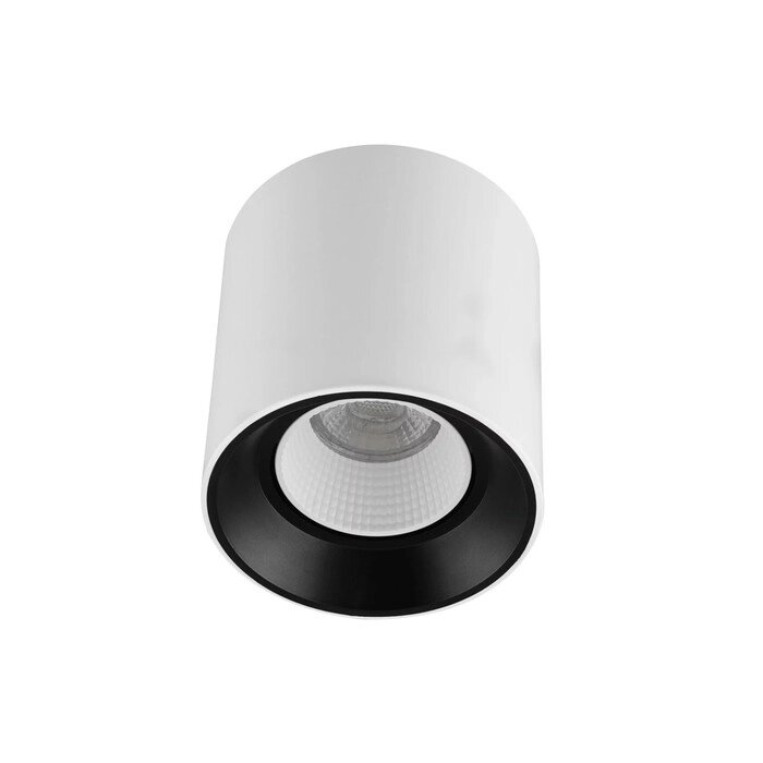 DK3090-WB+WH Накладной поворотный светильник под сменную лампу SORO, IP20, 15W, GU5.3, LED, бело-чер от компании Интернет-гипермаркет «MALL24» - фото 1