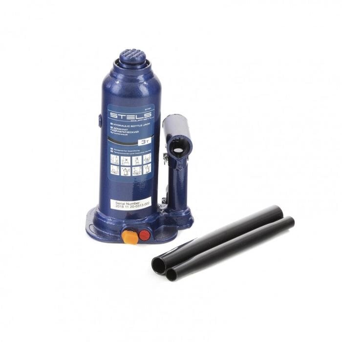 Домкрат гидравлический бутылочный Stels 51161, h подъема 188–363 мм, 3 т от компании Интернет-гипермаркет «MALL24» - фото 1