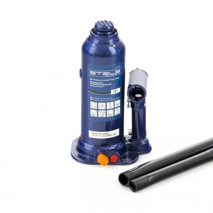 Домкрат гидравлический бутылочный Stels 51174, подъем 188–363 мм, в кейсе, 4 т от компании Интернет-гипермаркет «MALL24» - фото 1
