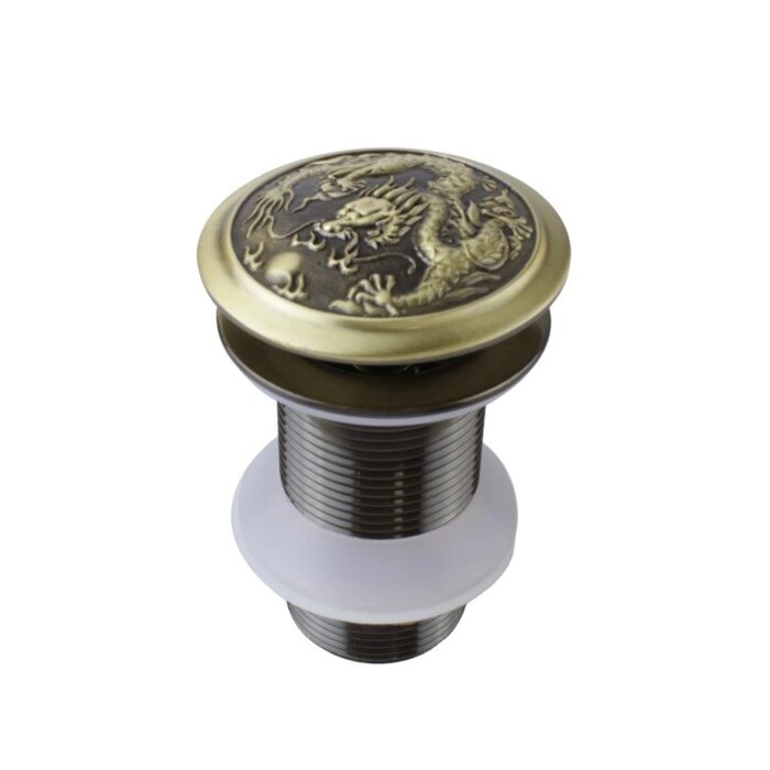 Донный клапан Bronze de Luxe "ДРАКОН" 21984/1, для раковины, латунь, бронза от компании Интернет-гипермаркет «MALL24» - фото 1