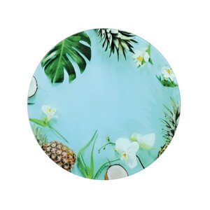 Доска разделочная "Тропическое лето", 270.4 см, стекло