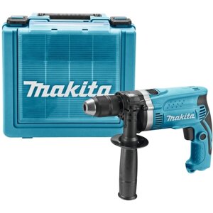 Дрель ударная Makita HP1631K, 710 Вт, БЗП 13 мм, 3200 об/мин, AL редуктор, кейс