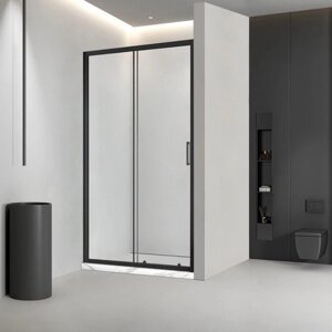 Душевая дверь Veconi Vianno VN46B-110-01-C5, 1100х1950 мм, прозрачная, раздвижная, черный