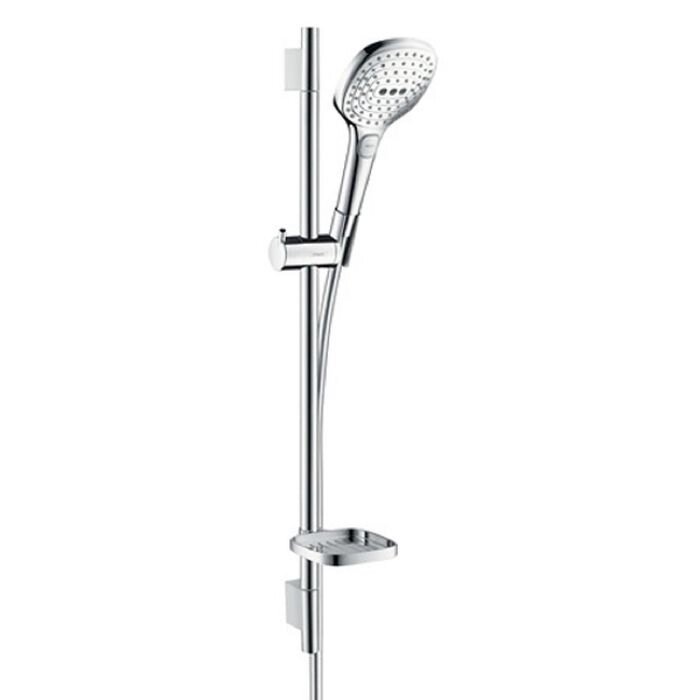 Душевой гарнитур Hansgrohe Raindance Select 120 3jet 65 26620400, хром/белый от компании Интернет-гипермаркет «MALL24» - фото 1