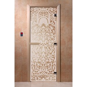 Дверь "Флоренция", размер коробки 200 80 см, левая, цвет прозрачный