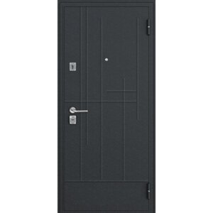 Дверь металлическая SalvaDoor 5, 2050 960 мм, левая, цвет чёрный шёлк