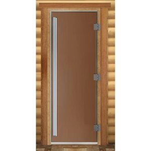 Дверь "Престиж", размер коробки 170 70 см, левая, цвет бронза матовая